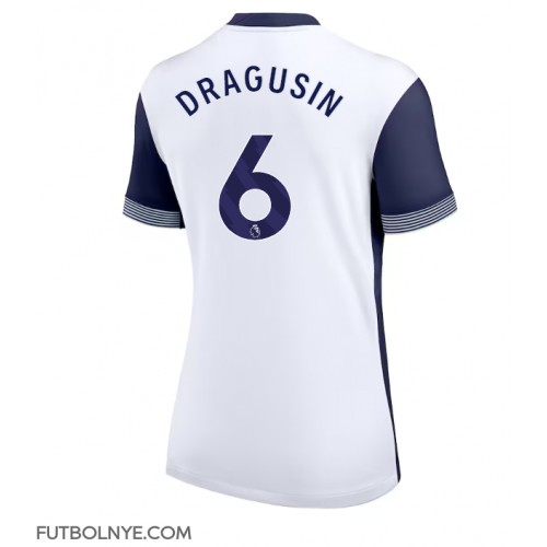 Camiseta Tottenham Hotspur Radu Dragusin #6 Primera Equipación para mujer 2024-25 manga corta